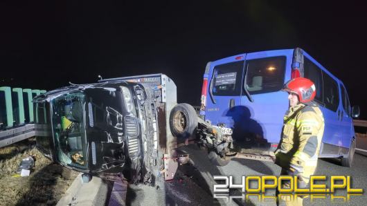 Wypadek na A4 na pasie w kierunku Wrocławia 