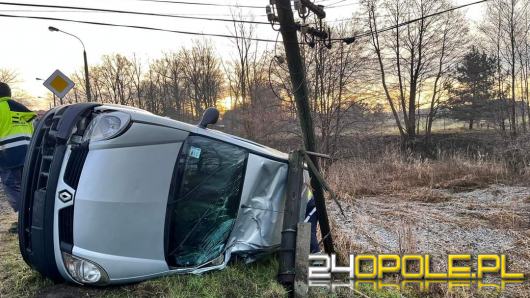 Wypadek w Starym Oleśnie, jedna osoba poszkodowana 