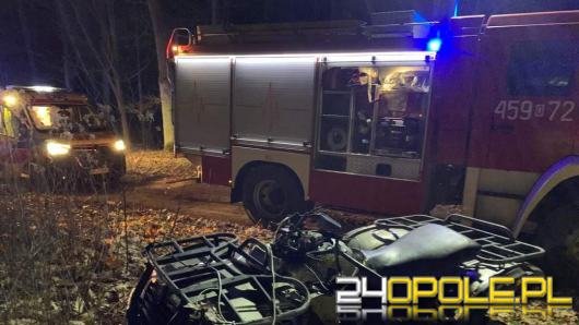 Wypadek z udziałem quada w gminie Świerczów