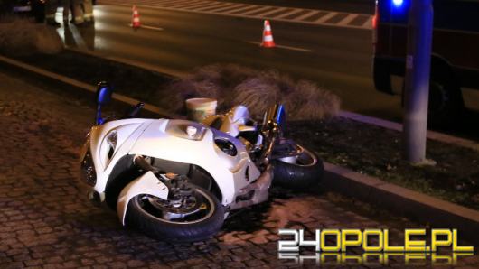 Wypadek motocyklisty na ul. Ozimskiej w Opolu 