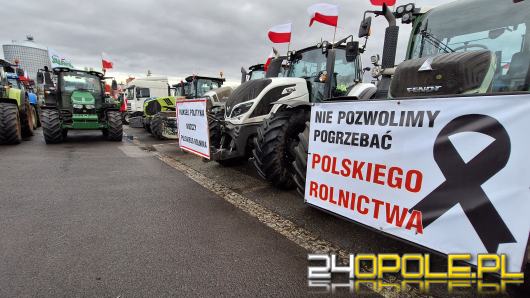 Opolscy rolnicy dołączyli do protestu na granicy polsko-ukraińskiej