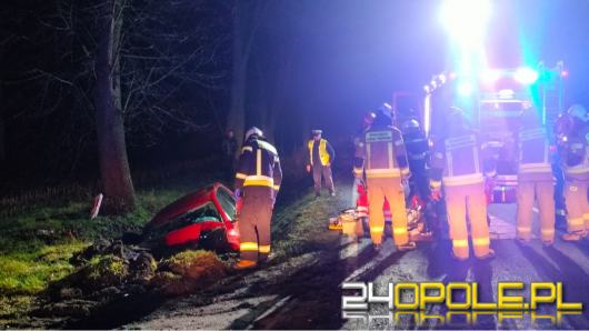 Wypadek na DK45 w okolicy Lasowcice Wielkie