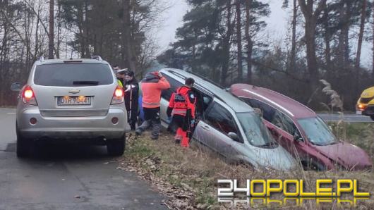 Kolizja trzech samochodów na ulicy Strzeleckiej (DK94)