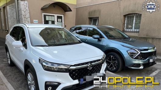Uroczyste przekazanie nowych radiowozów dla policjantów z Kluczborka