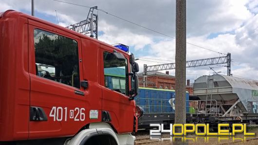 Pożar elektrowozu w Brzegu - szybka reakcja maszynisty zapobiegła tragedii