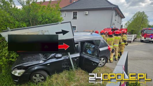 Wypadek na ul. Elektryków w Opolu. Jedna osoba w szpitalu