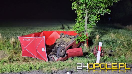 Tragiczny wypadek na DK38 pod Karchowem. Nie żyje jedna osoba, dwie są w szpitalu