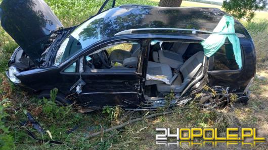 Zderzenie na DK46 pod Pakosławicami. Lądował LPR
