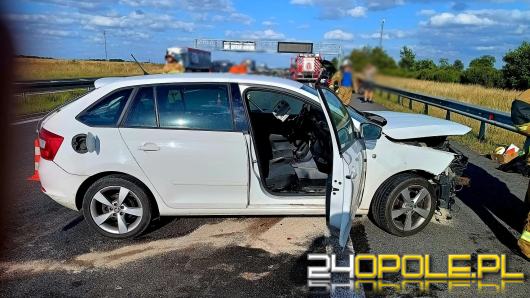 Kolizja trzech pojazdów na A4. Sprawczyni bez prawa jazdy, zderzenie skończy się w sądzie