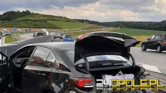 Kolizja na A4 w kierunku Wrocławia