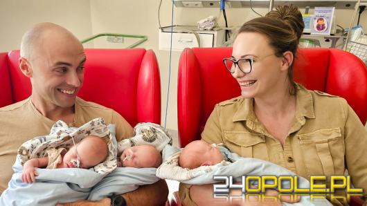 Trzy razy szczęście: Zosia, Hania i Franek urodzili się w Opolu