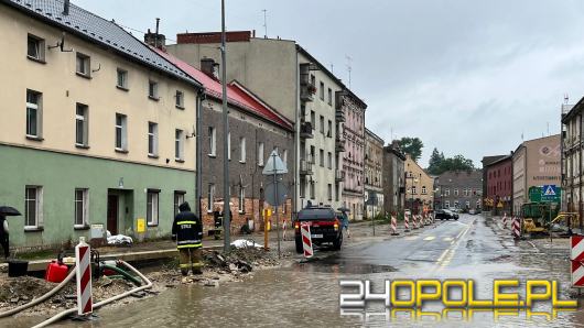 Ponad 90 interwencji strażaków w województwie opolskim po intensywnych opadach i silnym wietrze