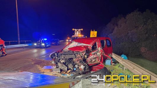 Wypadek na obwodnicy Opola. Dwóch kierowców trafiło do szpitala