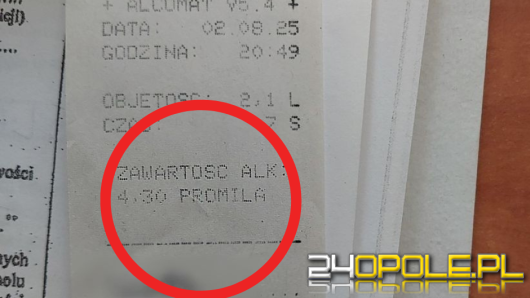 Kierował motorowerem, mając ponad 4 promile alkoholu
