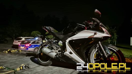 Wjechał do rowu, ale kontynuował podróż. Pijany motocyklista złapany przez Straż Miejską