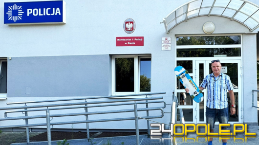 Unikatowa deskorolka znów w rękach właściciela. Udana akcja policji