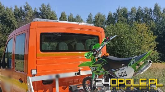 Policjanci prowadzili pościg za motocyklistą