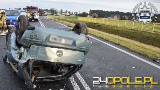 Dachowanie w Bzinicy Starej. 22-latka może mówić o dużym szczęściu