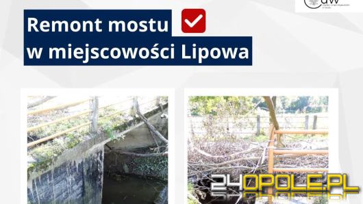 Remont mostu w Lipowej z rządowym wsparciem - kontynuacja odbudowy strat po wrześniowej powodzi