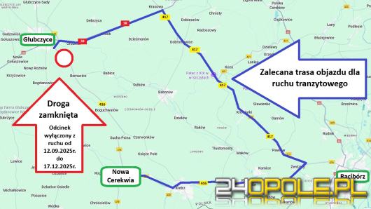 Zamknięcie odcinka DW416  Droga będzie nieprzejezdna przez około trzy miesiące