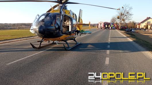 Poważny wypadek na DK39 między Michałowicami a Lubszą. Droga całkowicie zablokowana