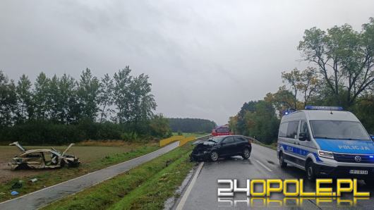 Poważny wypadek na DK39 między Michałowicami a Lubszą. Droga całkowicie zablokowana