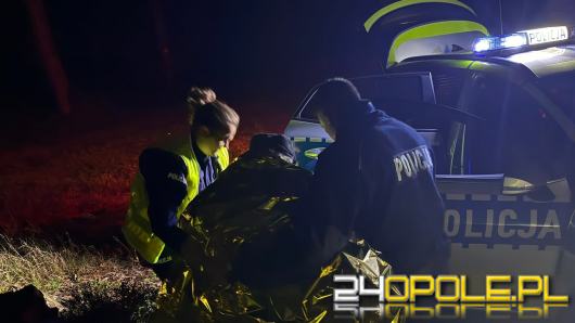 Zaginął podczas grzybobrania - szczęśliwy finał poszukiwań 87-latka z gminy Pokój