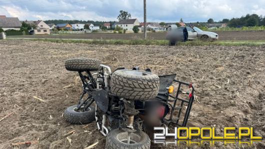 Uciekał czterokołowcem lekkim przed policją - był pijany