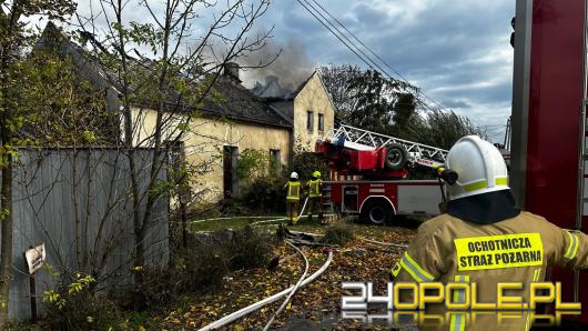Pożar budynku jednorodzinnego w Przewozie