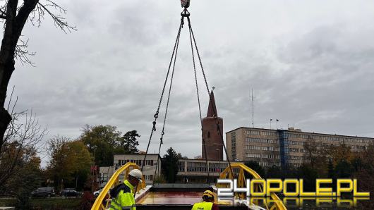 Montaż mostu rozpoczęty - weekendowe utrudnienia w centrum Opola