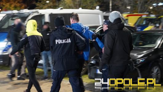 Policyjne zabezpieczenie meczu Odra Opole - Ruch Chorzów