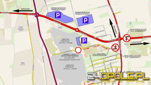 Wszystkich Świętych 2025: zmiany w organizacji ruchu przy cmentarzu na Półwsi