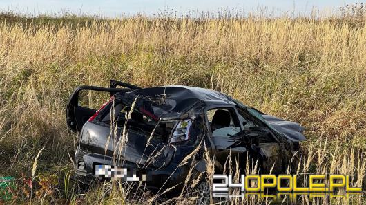 Oślepiony przez słońce uderzył w drzewo