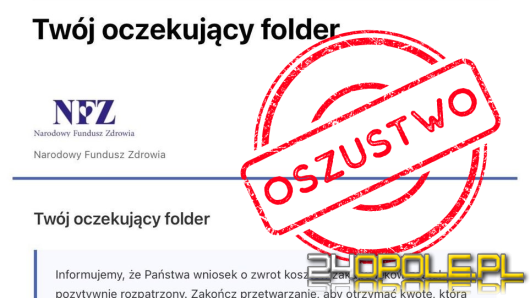 Nowa fala phishingu "na NFZ". Fałszywe e-maile o zwrocie kosztów leków