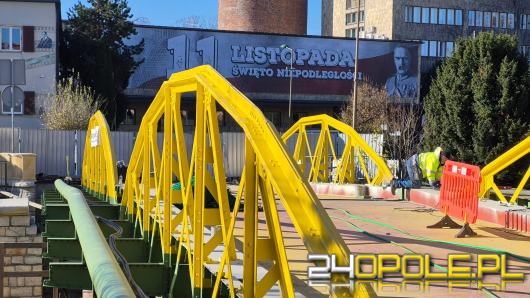 Most Zamkowy w Opolu nabiera kształtów. Trwają kolejne etapy prac