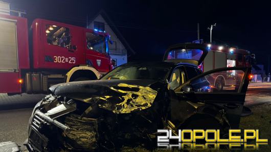 Groźne zderzenie w Zimnicach Wielkich. Dwie osoby trafiły do szpitala