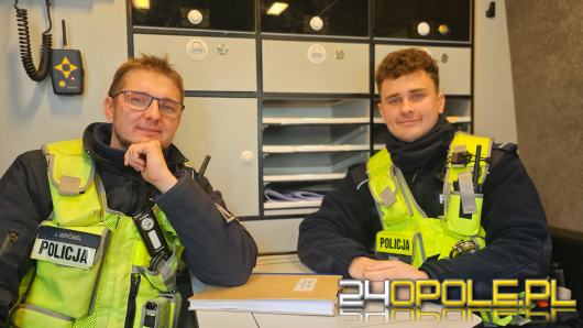 Szybka reakcja policjantów uratowała kierowcę ciężarówki