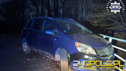 Pijany kierowca uderzył w bariery, a uciekając, schował się w rowie