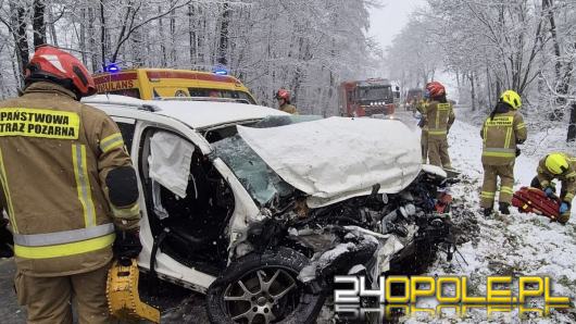  Uważajcie na drogę! Niedostosowanie prędkości przyczyną wypadku na DW 408