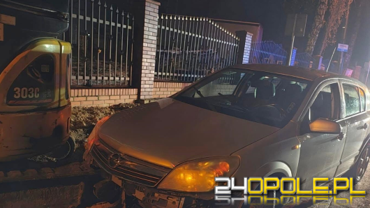 Całkowicie pijany obywatel Ukrainy uderzył w koparkę 