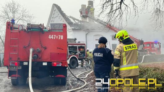 Pożar w stadninie w Mosznej. Trwa ustalanie przyczyn zdarzenia