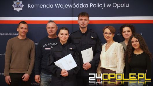 36 nowych policjantów złożyło ślubowanie w Komendzie Wojewódzkiej Policji w Opolu