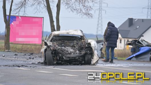 Sześć ofiar śmiertelnych w wypadku na DK39 w Zielęcicach. Droga zablokowana