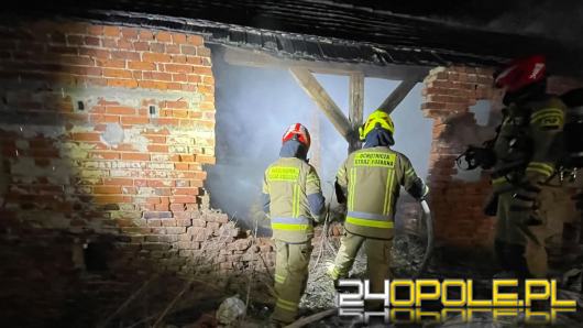 Nocne działania straży pożarnej w Bogacicy. Dwa pożary w jednej miejscowości