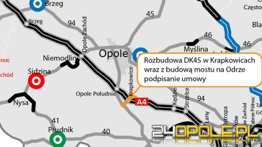 Rozbudowa DK45 po powodzi i nowy most na Odrze. Podpisano umowę