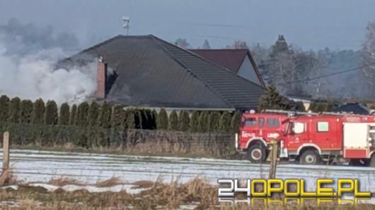 Pożar domu jednorodzinnego w Błotnicy Strzeleckiej