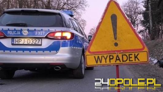 Nietrzeźwy przewrócił się na motorowerze