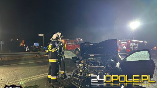 Wypadek na obwodnicy Opola. Zderzenie czterech aut, pięć osób rannych