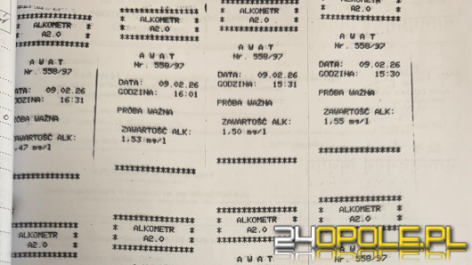 Pijany kierowca uderzył w zaparkowane auto i uciekł. Miał ponad 3 promile