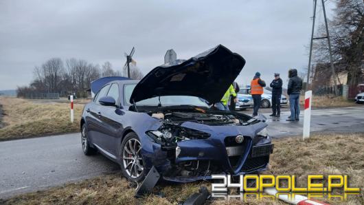 Zderzenie osobówki z szynobusem w Kotorzu Małym